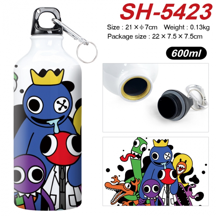 Rainbow Friend Anime print sports kettle aluminum kettle water cup 21x7cm SH-5423