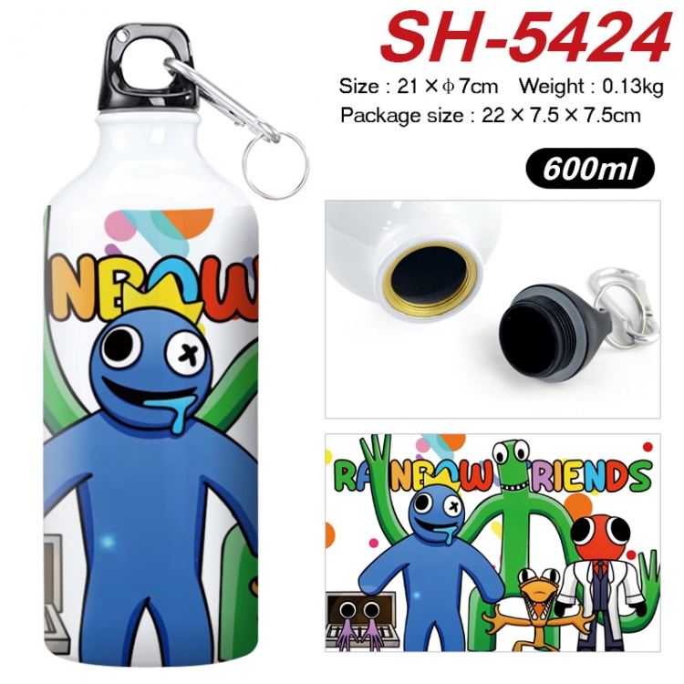 Rainbow Friend Anime print sports kettle aluminum kettle water cup 21x7cm SH-5424