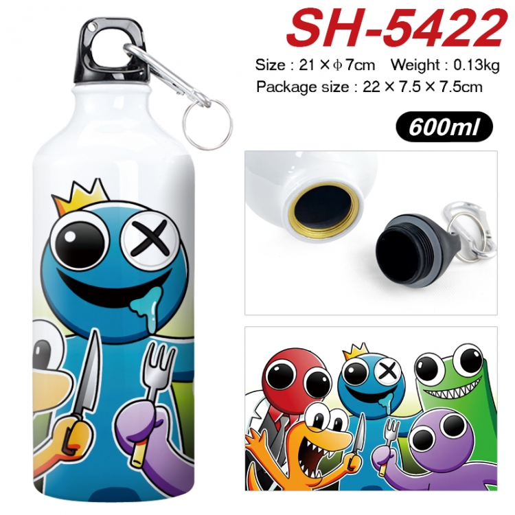 Rainbow Friend Anime print sports kettle aluminum kettle water cup 21x7cm SH-5422