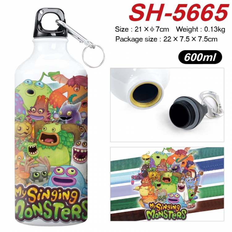 My Singing Monsters Anime print sports kettle aluminum kettle water cup 21x7cm SH-5665