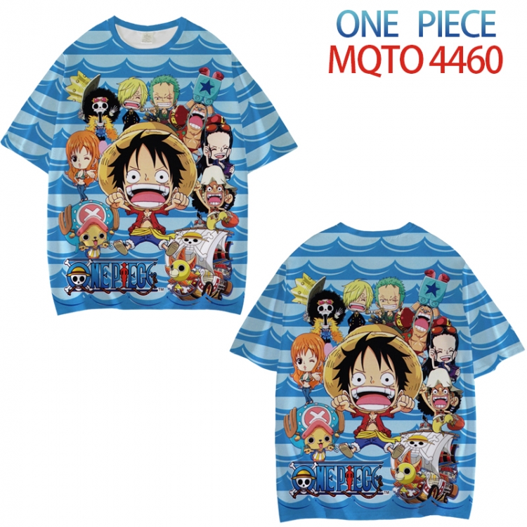 One Piece Full color printed short sleeve T-shirt from XXS to 4XL MQTO-4460-3