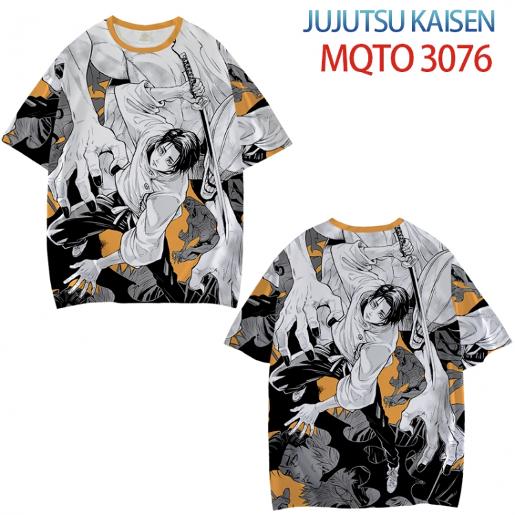 Jujutsu Kaisen Full color printed short sleeve T-shirt from XXS to 4XL MQTO-3076-3