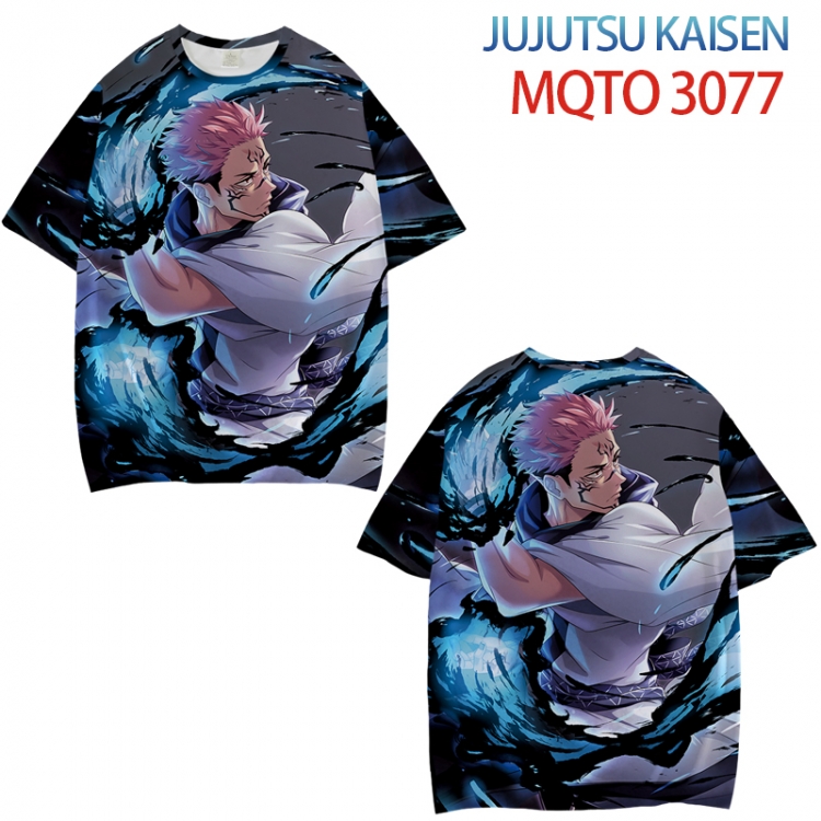 Jujutsu Kaisen Full color printed short sleeve T-shirt from XXS to 4XL MQTO-3077-3