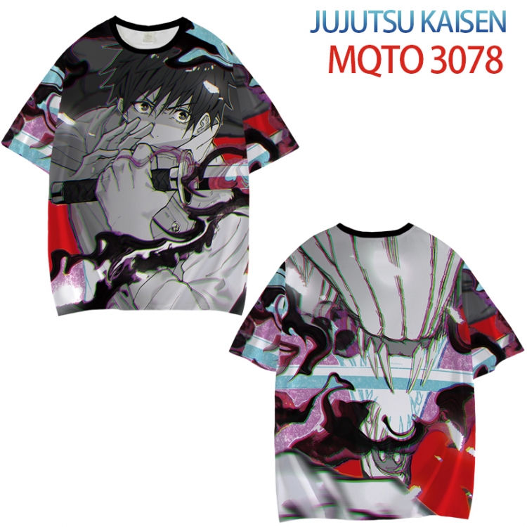 Jujutsu Kaisen Full color printed short sleeve T-shirt from XXS to 4XL MQTO-3078-3