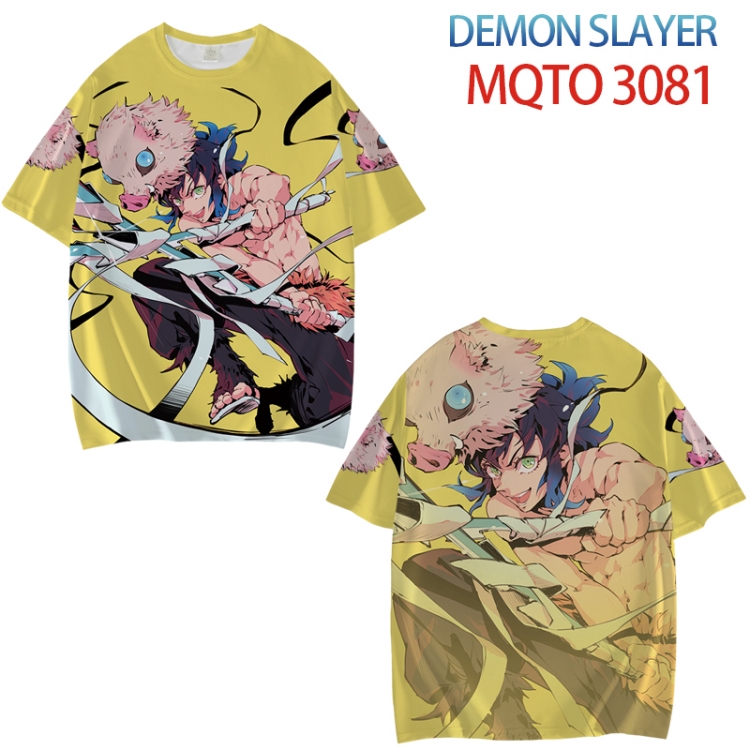 Demon Slayer Kimets Full color printed short sleeve T-shirt from XXS to 4XL  MQTO-3081-3