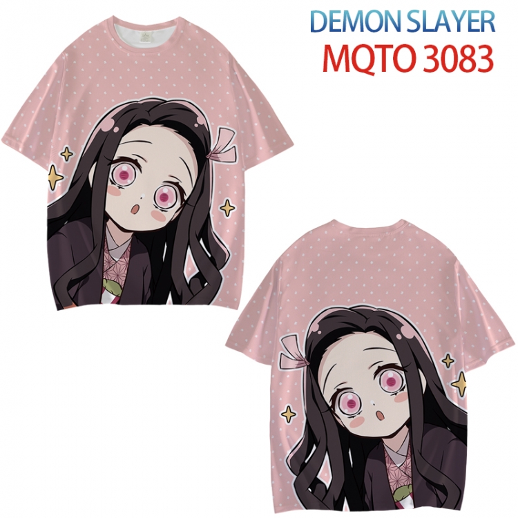 Demon Slayer Kimets Full color printed short sleeve T-shirt from XXS to 4XL  MQTO-3083-3