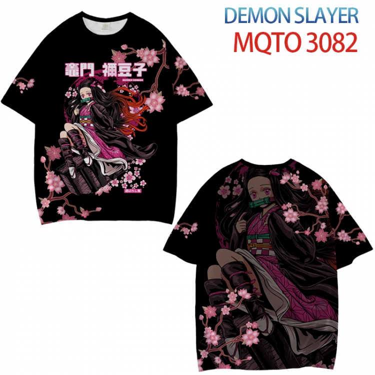 Demon Slayer Kimets Full color printed short sleeve T-shirt from XXS to 4XL MQTO-3082-3