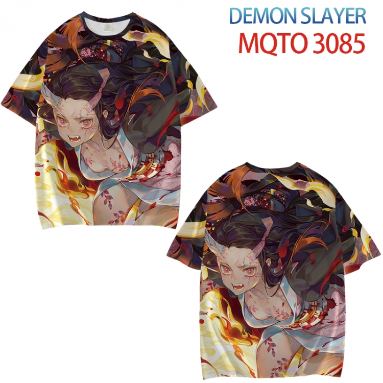 Demon Slayer Kimets Full color printed short sleeve T-shirt from XXS to 4XL MQTO-3085-3