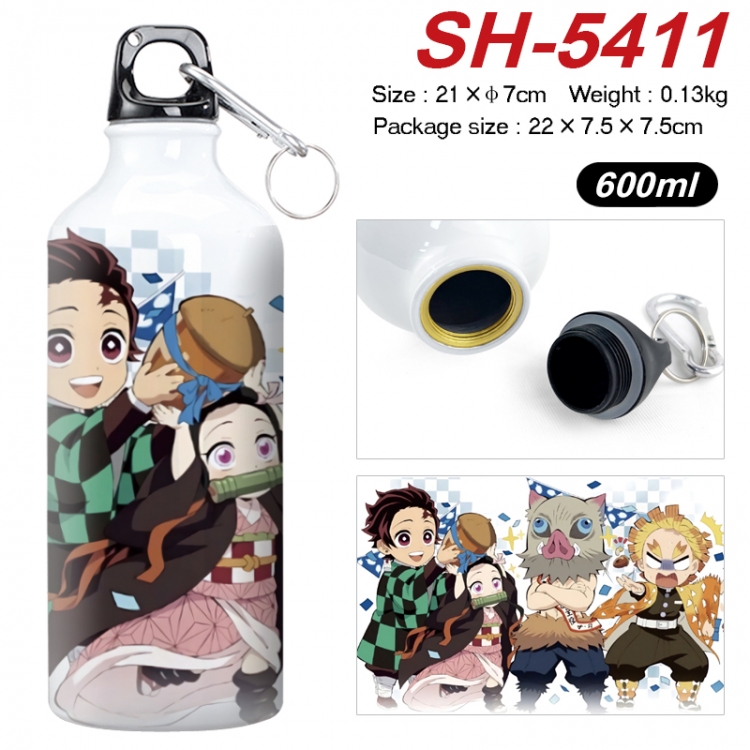 Demon Slayer Kimets Anime print sports kettle aluminum kettle water cup 21x7cm SH-5411