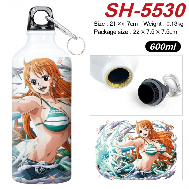 One Piece Anime print sports kettle aluminum kettle water cup 21x7cm SH-5530