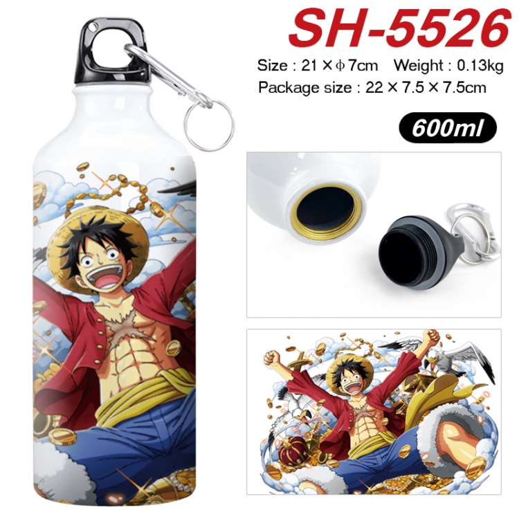 One Piece Anime print sports kettle aluminum kettle water cup 21x7cm  SH-5526