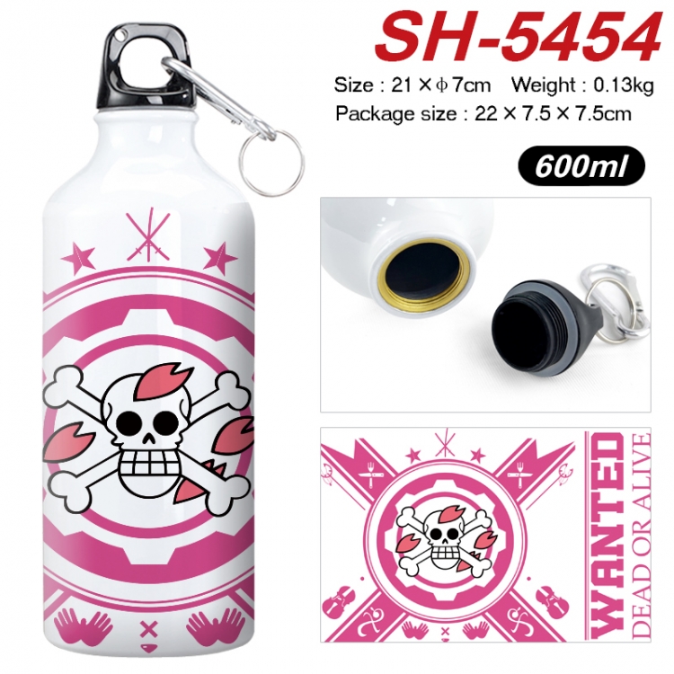 One Piece Anime print sports kettle aluminum kettle water cup 21x7cm  SH-5454