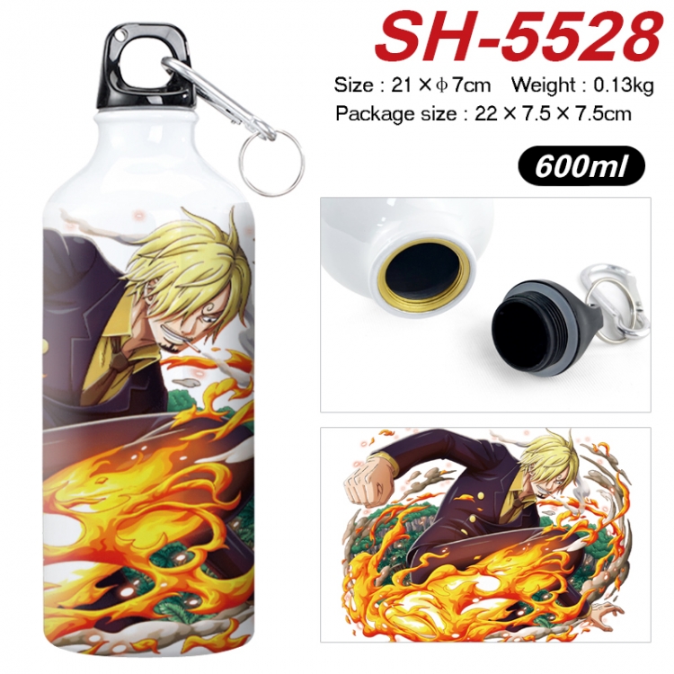 One Piece Anime print sports kettle aluminum kettle water cup 21x7cm  SH-5528