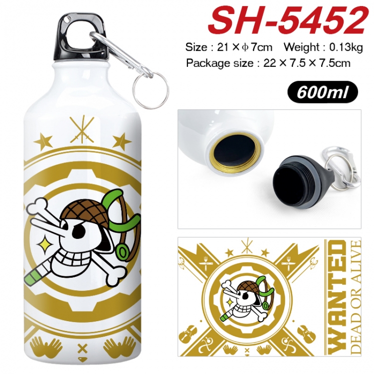 One Piece Anime print sports kettle aluminum kettle water cup 21x7cm  SH-5452