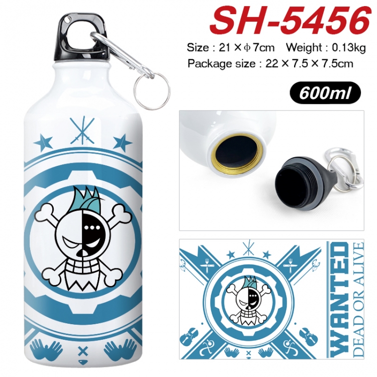 One Piece Anime print sports kettle aluminum kettle water cup 21x7cm SH-5456