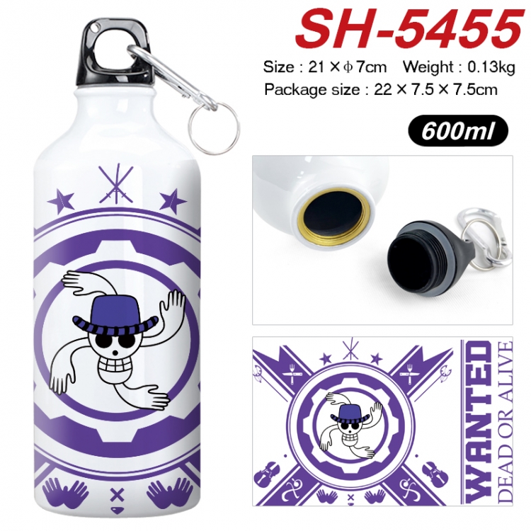 One Piece Anime print sports kettle aluminum kettle water cup 21x7cm  SH-5455