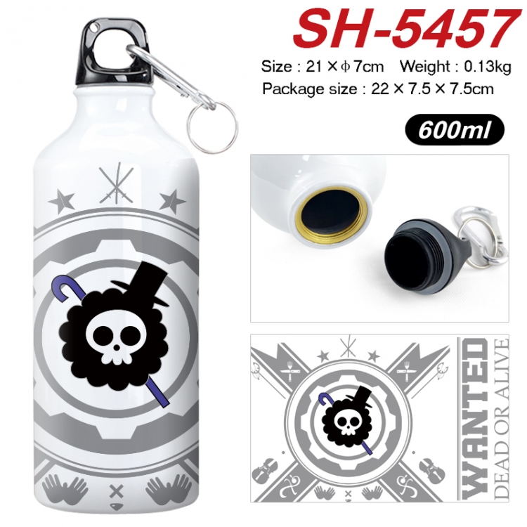One Piece Anime print sports kettle aluminum kettle water cup 21x7cm SH-5457