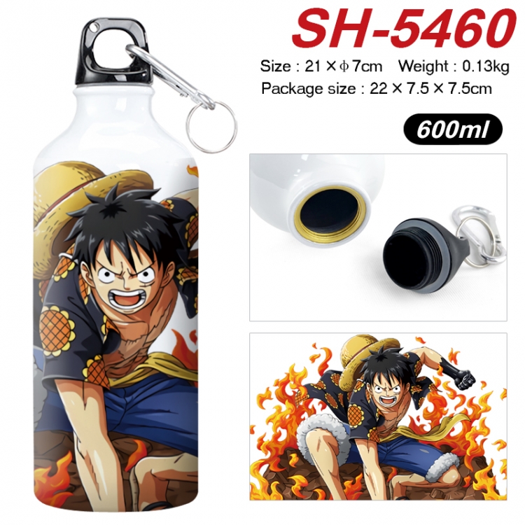 One Piece Anime print sports kettle aluminum kettle water cup 21x7cm SH-5460