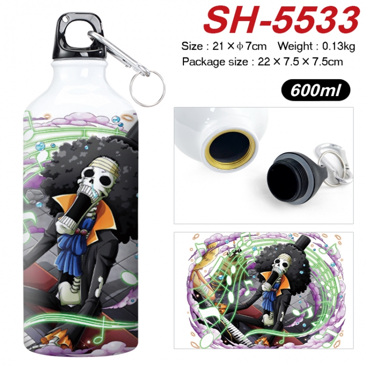 One Piece Anime print sports kettle aluminum kettle water cup 21x7cm  SH-5533