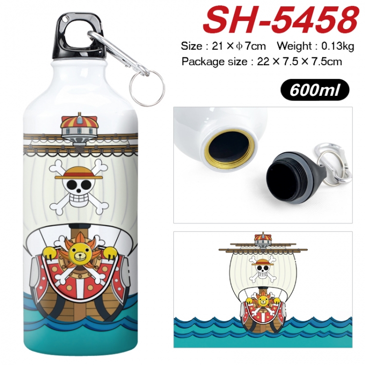 One Piece Anime print sports kettle aluminum kettle water cup 21x7cm SH-5458