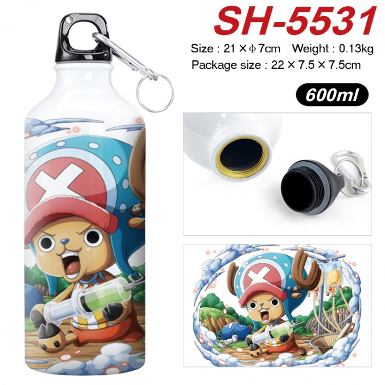 One Piece Anime print sports kettle aluminum kettle water cup 21x7cm SH-5531