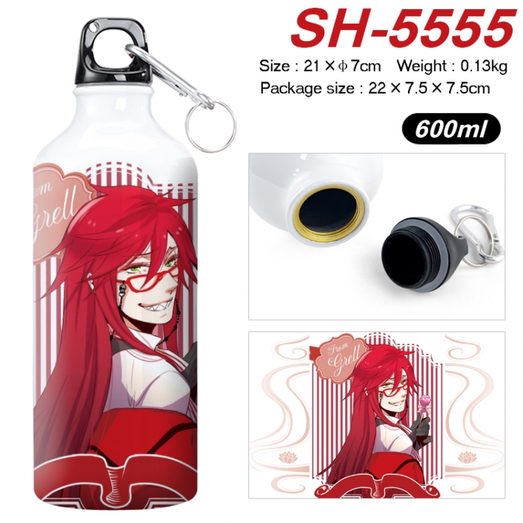 Kuroshitsuji Anime print sports kettle aluminum kettle water cup 21x7cm SH-5555