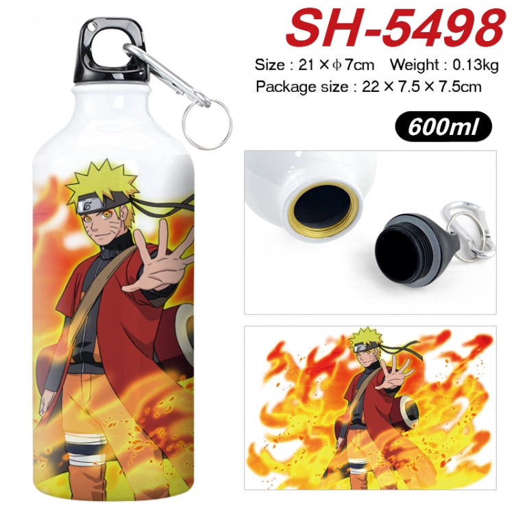 Naruto Anime print sports kettle aluminum kettle water cup 21x7cm SH-5498