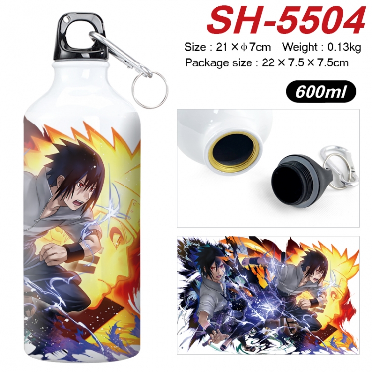 Naruto Anime print sports kettle aluminum kettle water cup 21x7cm SH-5504