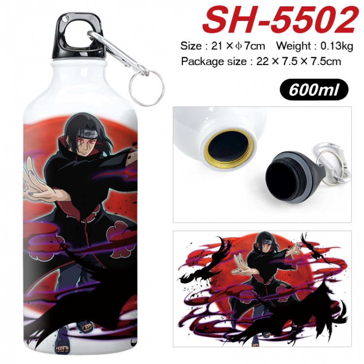 Naruto Anime print sports kettle aluminum kettle water cup 21x7cm SH-5502