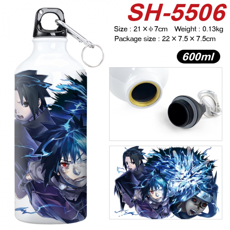 Naruto Anime print sports kettle aluminum kettle water cup 21x7cm SH-5506