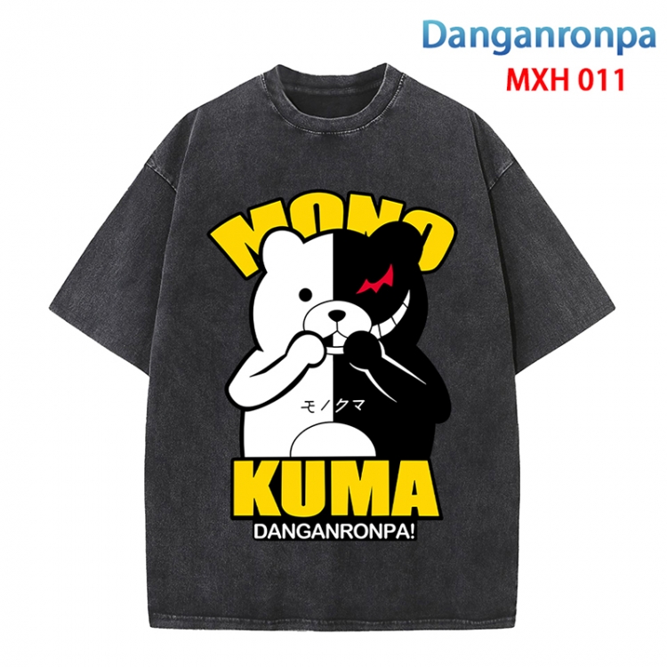 Dangan-Ronpa Anime peripheral pure cotton washed and worn T-shirt from S to 4XL  MXH-011