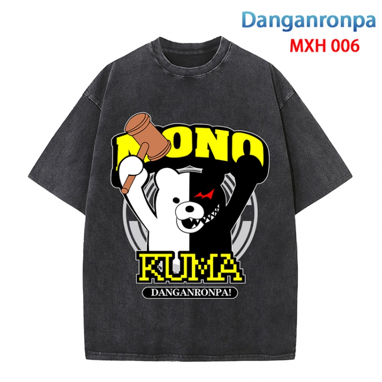 Dangan-Ronpa Anime peripheral pure cotton washed and worn T-shirt from S to 4XL MXH-006