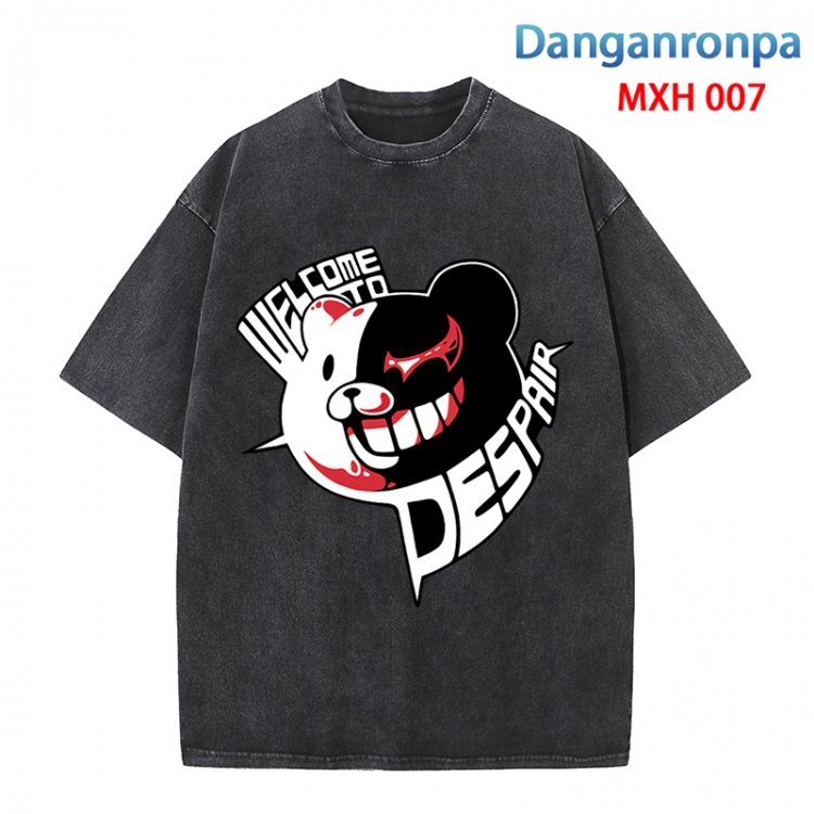 Dangan-Ronpa Anime peripheral pure cotton washed and worn T-shirt from S to 4XL  MXH-007