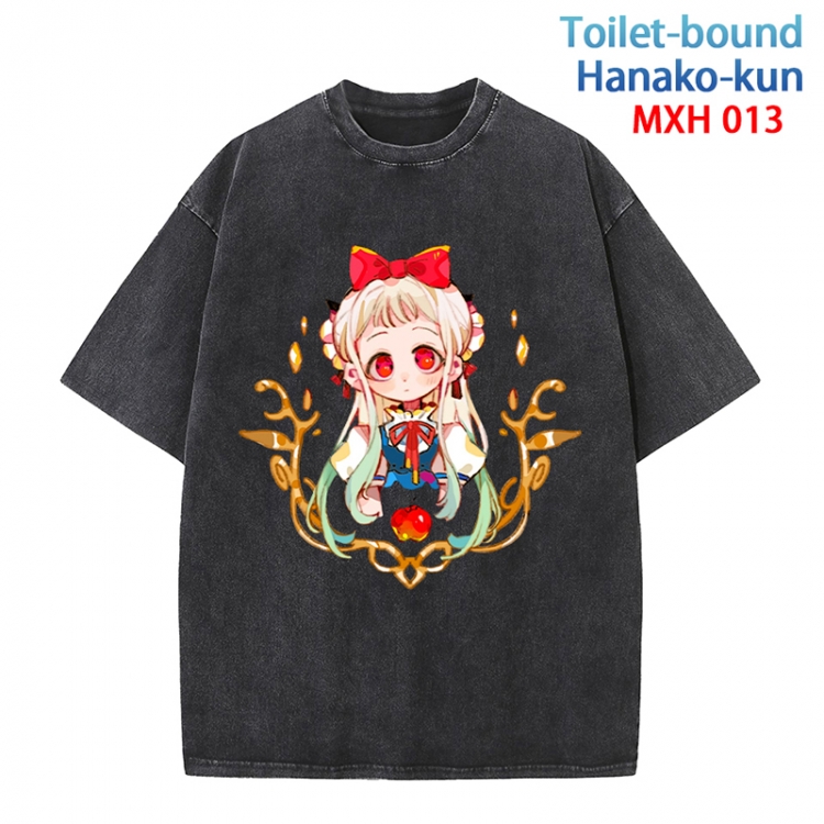 Toilet-bound Hanako-kun  Anime peripheral pure cotton washed and worn T-shirt from S to 4XL