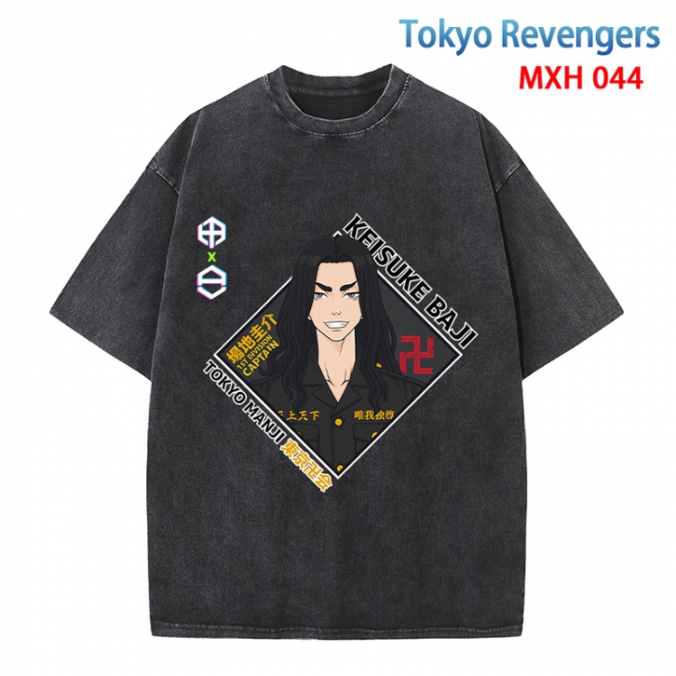 Tokyo Revengers Anime peripheral pure cotton washed and worn T-shirt from S to 4XL MXH-044