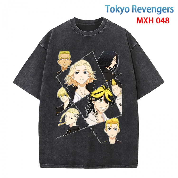 Tokyo Revengers Anime peripheral pure cotton washed and worn T-shirt from S to 4XL  MXH-048