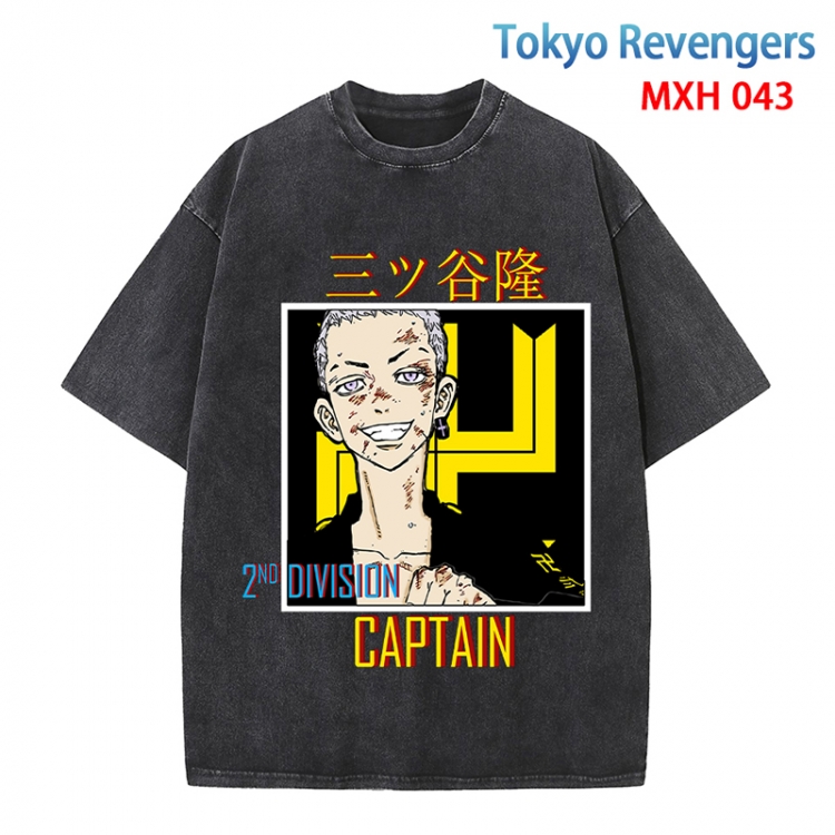 Tokyo Revengers Anime peripheral pure cotton washed and worn T-shirt from S to 4XLMXH-043