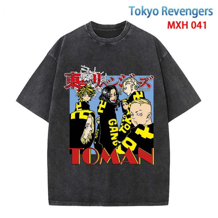 Tokyo Revengers Anime peripheral pure cotton washed and worn T-shirt from S to 4XL MXH-041