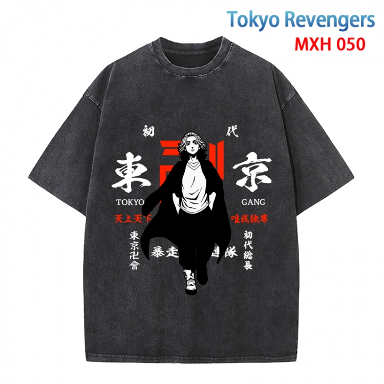 Tokyo Revengers Anime peripheral pure cotton washed and worn T-shirt from S to 4XL MXH-050