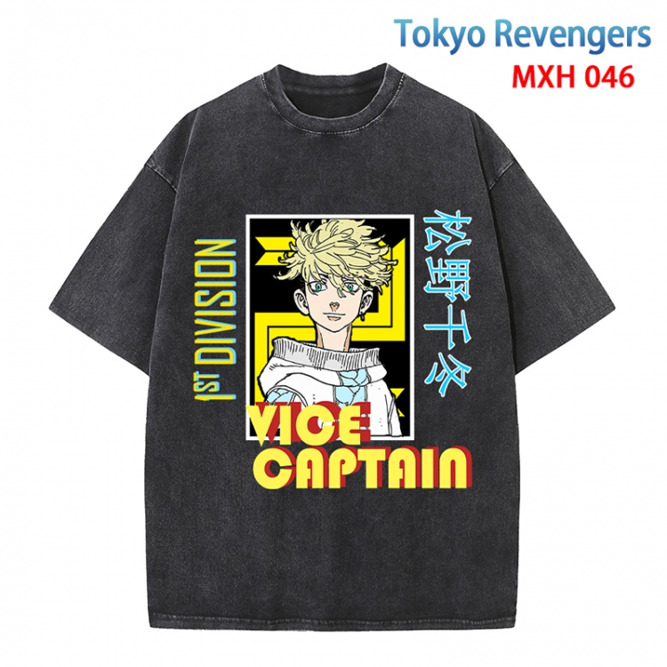 Tokyo Revengers Anime peripheral pure cotton washed and worn T-shirt from S to 4XL MXH-046