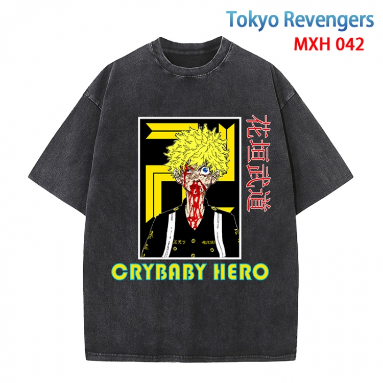 Tokyo Revengers Anime peripheral pure cotton washed and worn T-shirt from S to 4XL MXH-042