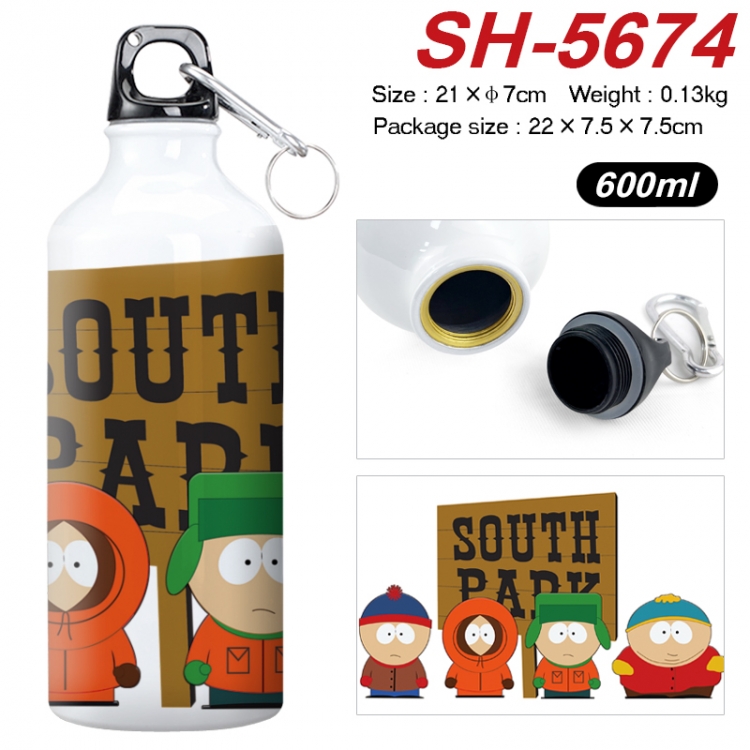 South Park Anime print sports kettle aluminum kettle water cup 21x7cm  SH-5674