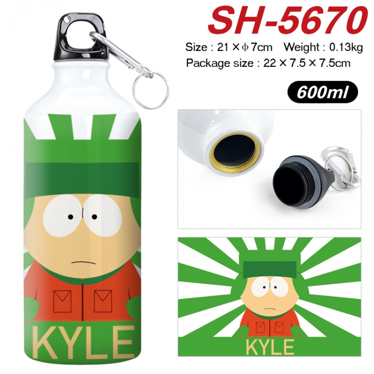 South Park Anime print sports kettle aluminum kettle water cup 21x7cm SH-5670