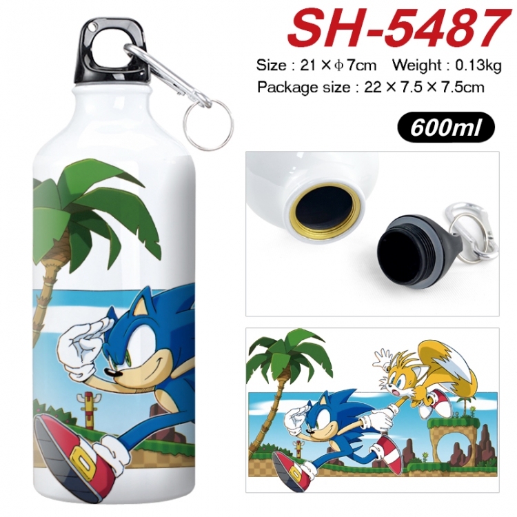 Sonic The Hedgehog Anime print sports kettle aluminum kettle water cup 21x7cm SH-5487