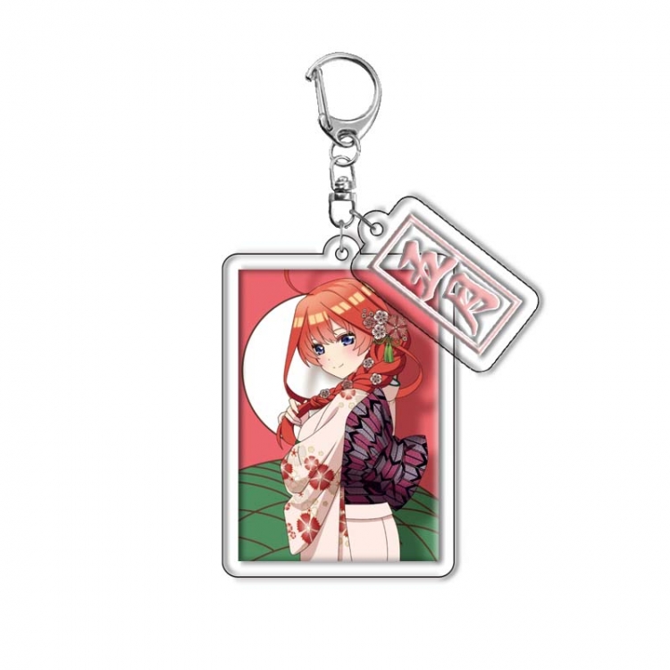 The Quintessential Qunintupiets Anime Acrylic Keychain Charm price for 5 pcs 1004Y