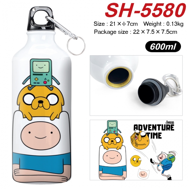 Adventure Time with Anime print sports kettle aluminum kettle water cup 21x7cm SH-5580