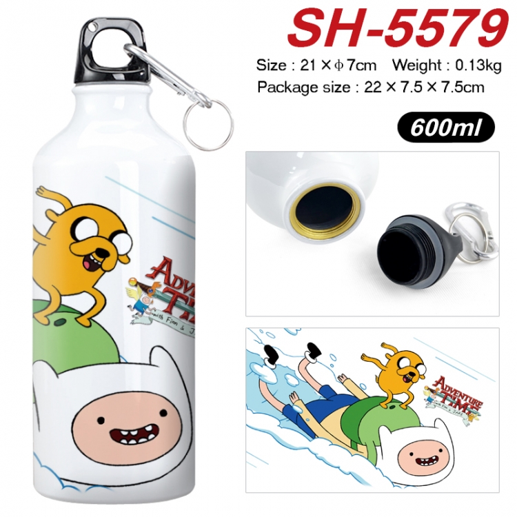 Adventure Time with Anime print sports kettle aluminum kettle water cup 21x7cm SH-5579