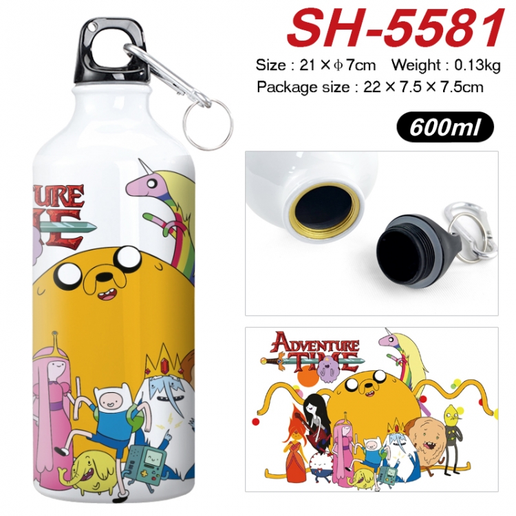 Adventure Time with Anime print sports kettle aluminum kettle water cup 21x7cm SH-5581