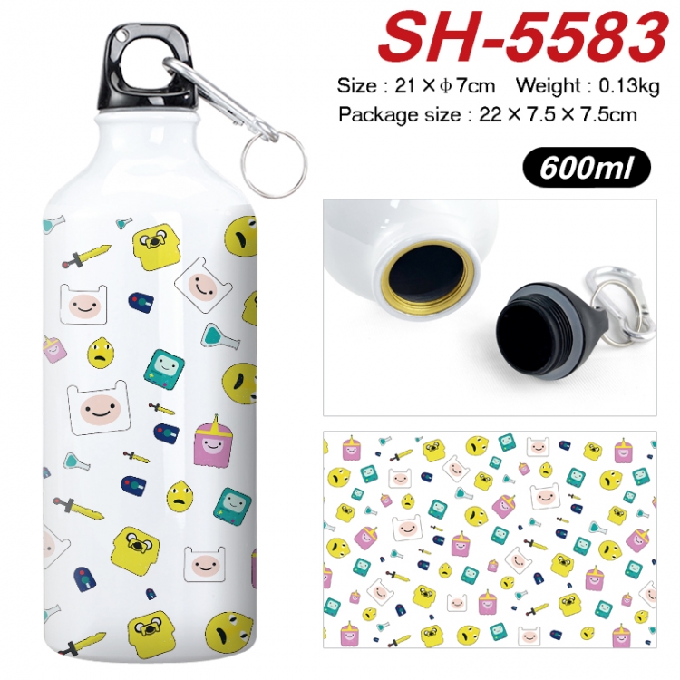 Adventure Time with Anime print sports kettle aluminum kettle water cup 21x7cm SH-5583