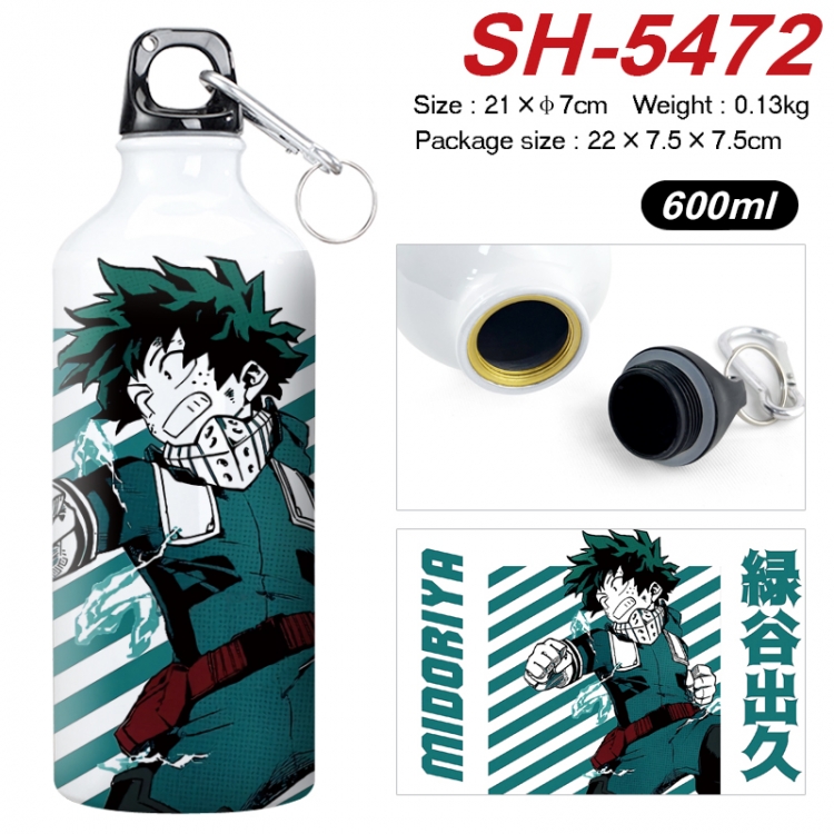 My Hero Academia Anime print sports kettle aluminum kettle water cup 21x7cm SH-5472